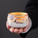Colorful Cranes Tea Cup - Image 6