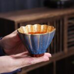 Golden Flower Tea Cup - Image 8