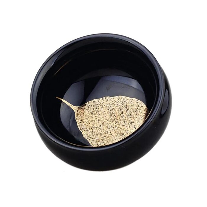 Golden Leaf Tea Cup - Image 1