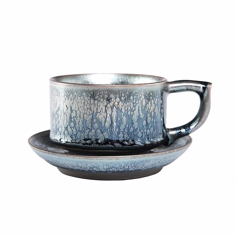 Raindrops-coffee-mugs-Jian-Zhan-Tenmoku-Tea-Cup-1.jpg Raindrops Coffee Cup - Image 1